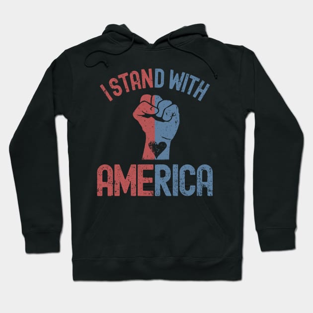 I Stand With America Hoodie by Etopix